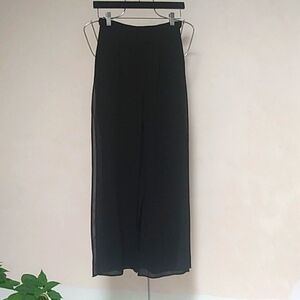 Tadashi Size 4 Rayon pants with skirt panels flow